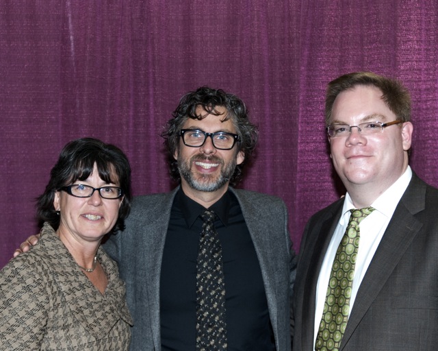 Dr. Stout, author Michael Chabon, and Dr. Halbert